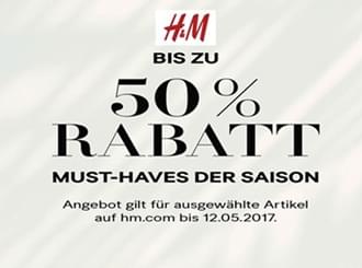 Скидки до 50% в H&M